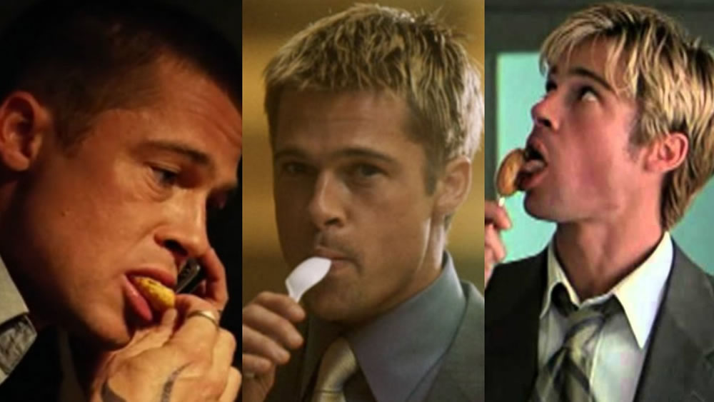 Почему Брэд Питт в фильмах часто что-нибудь ест