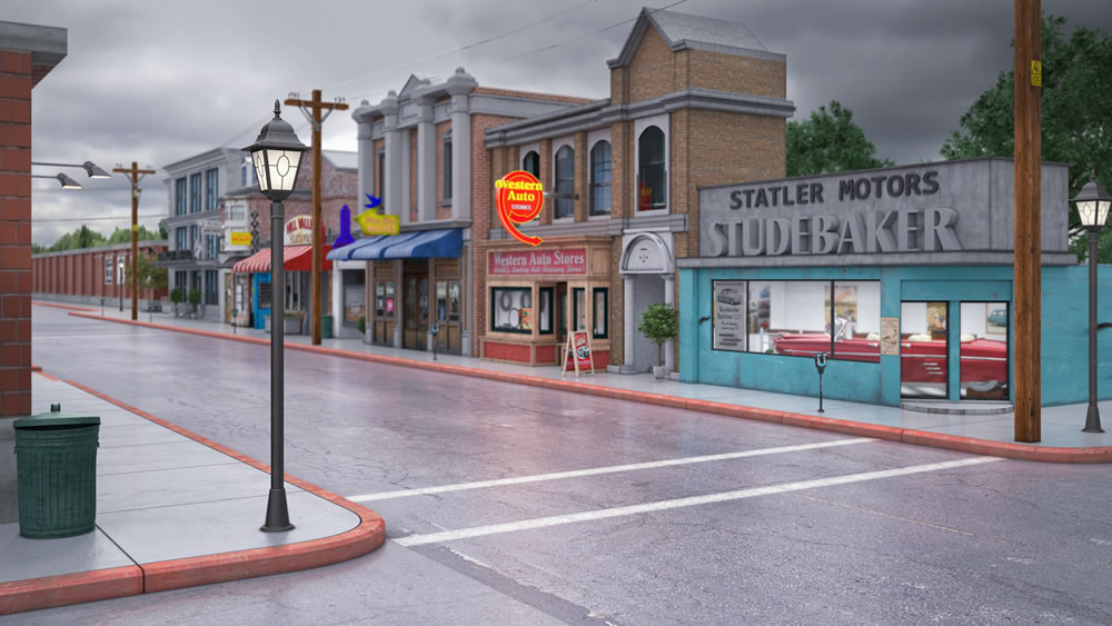 Город Hill Valley расположен в глубине Universal Studios и был использован во многих фильмах